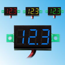 0.36" LED Mini Digital Voltmeter 3-30V DC Panel-Meter Spannungsanzeige Rot Blau