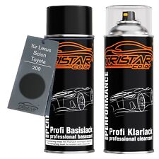 Autolack Spraydosen Set für Lexus Scion Toyota 209 Black Perl Black Sand Perl