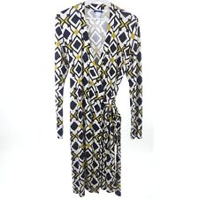 JOOP! Wickelkleid Dress Muster Schwarz Gold Natur Gr. 38