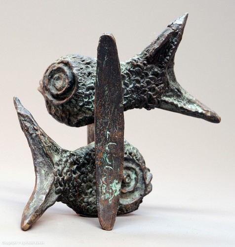 Moderne massive bronze zwei - bronze,