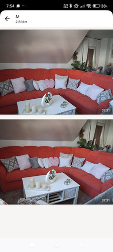 Ecksofa rot 220x230x90 - , cm