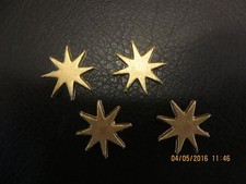 Wachsornament, Wachskunst, Stern - gold, mittel, Kerze selbst gestalten