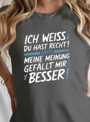 Damen shirt ich weiss du - damen,