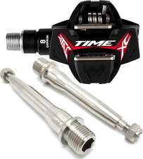 TIME ATAC XC2-XC4-XC6-XC8-XC10-XC PRO:  2 PedalAchsen aus TITAN - 43% leichter !