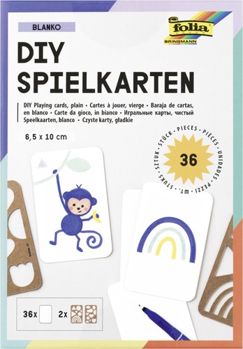 Folia spielkarten blanko - 36,