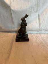VINTAGE Bronze Metall Hase