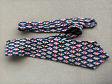 Krawatte Peter Thomas by Superba est. 1873 blau mit grau-rot-gelben Rauten