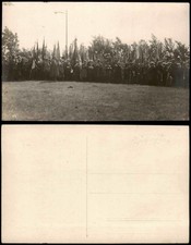 Oebisfelde Weferlingen Aufmarsch mit Fahnen und Bannern, Fahnenträger 1930