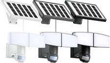 LED Solar Strahler mit Bewegungsmelder Leuchtdauer- Helligkeitsregler IP44 900lm