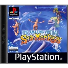 PS1 / Playstation 1 - The Amazing Virtual Sea-Monkeys mit OVP OVP beschädigt