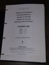 FENDT Farmer 400 400 409 410 411 412 REPARATURHANDBUCH WERKSTATTHANDBUCH
