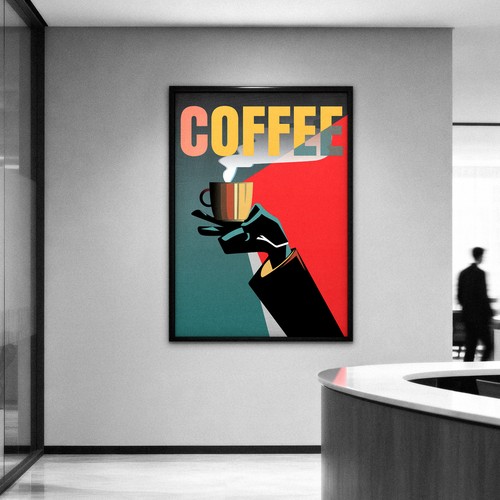 Art deco bauhaus stil kaffee - art,