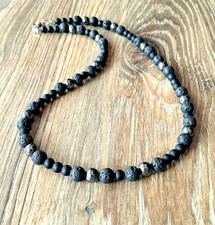 Herren Perlenkette Matt