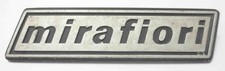 original mirafiori FIAT 131 131S S Schriftzug Heckklappe Metall Alumium 11,4cm