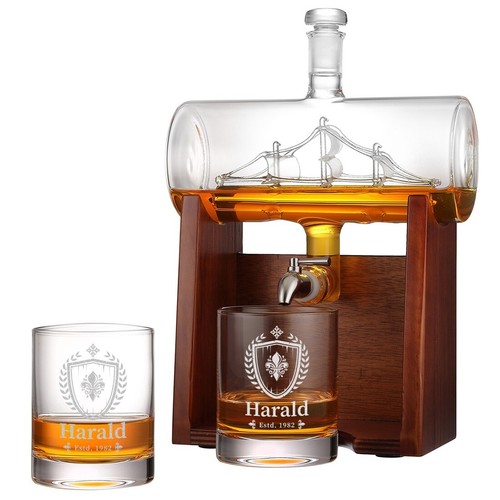 Whisky dekanter gläser - dekanter, set