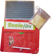 ?Schüler Tafel Scolaflex Scola Flex Schutzhülle Schwamm Stift Linie Karo 7mm