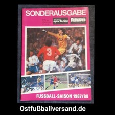 Fuwo Sonderausgabe 1987/88 Sportecho DDR Oberliga 1.FC Lok Leipzig BFC  Dresden