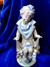 Lladro "Überraschung" Figur 5901 - Clown mit Welpen - 25 cm - neuwertig - 90er Jahre