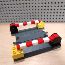 LEGO Duplo Kreuzung neu dunkel Grau Eisenbahn Schienen Train