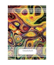 Vokabelheft DIN A4: 70 Seiten liniert, 2 Spalten, Lineatur 53 - Abstrakt 