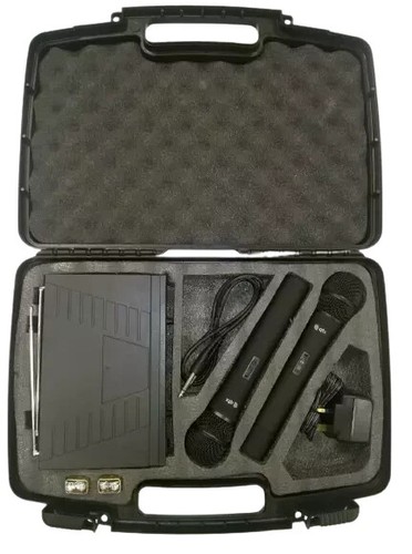 Kabelloses mikrofonsystem dual - kabelloses,