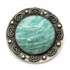 Russische Brosche aus 875er