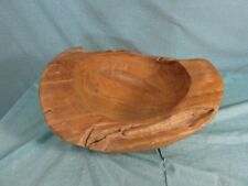 Holzschale Antik Rohling Skulptur Teak Schale Kunstobjekt Obstschale Massiv B1c3