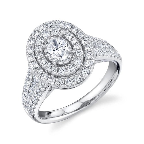 Oval cut diamantring solitär - cut,
