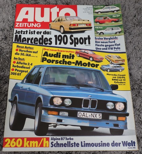 Auto zeitung 1983 mercedes - zeitung,