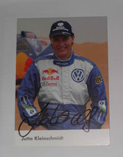 AK signiert Jutta Kleinschmidt VW Race Touareg Rallye Dakar 2006 Rennfahrerin