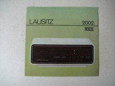 DDR RFT Werbe Falt Prospekt  LAUSITZ 2002 ,Radio ca.1980,Robotron Hoyerswerda