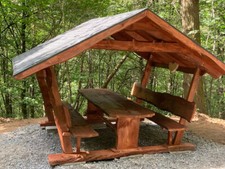 Wanderhütte Sitzgruppe Holz