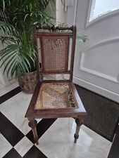 Antiker Stuhl Wiener Geflecht Jugendstil Art Deco Vintage Restauriert