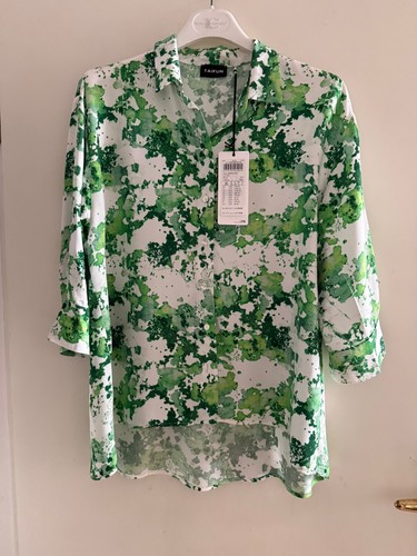 Taifun bluse grün weiß - weiß, gr