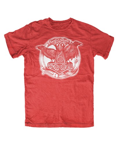 Hugin munin shirt rot - munin, t-shirt