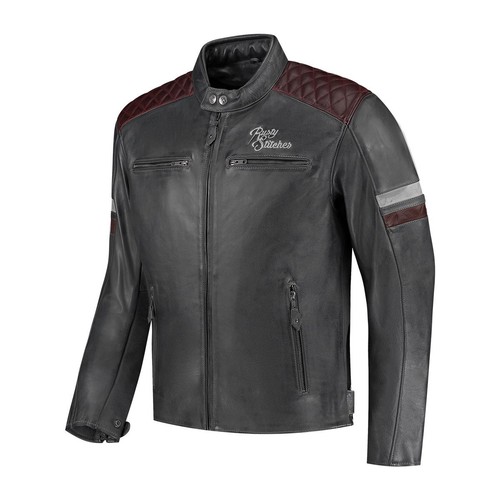 Rusty stitches lederjacke jari - rusty,