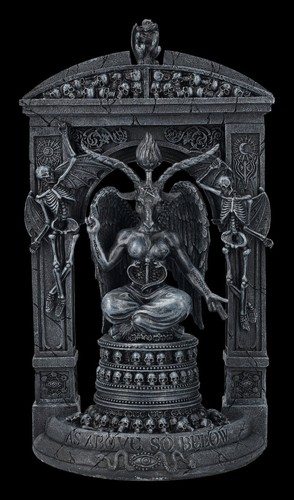 Baphomet figur mit tempel - baphomet,