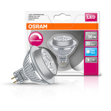 OSRAM LED SPOT MR16 GU5.3 Reflektorlampe 50W Kaltweiß Spotlampe Leuchtmitt