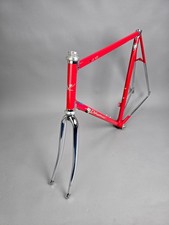 Rahmen Set Vicenza Avanti Rot Campagnolo chrome 130 mm 60 cm frame vintage stee