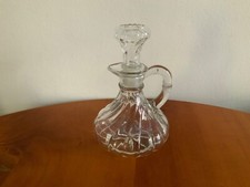 Vintage Retro Essig - Öl Glaskaraffe Flasche mit Glasstöpsel