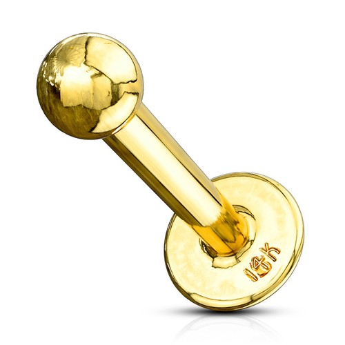 Labret piercing karat 585 - labret,