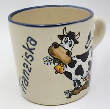 Namenstasse Franziska Handgefertigt Kaffeetasse Tasse Becher Carstens Keramik