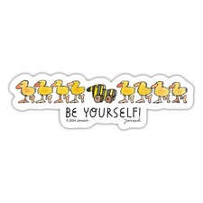 Janosch Tigerente Be Yourself Spruch Aufkleber Sticker, max. 10 x 10 cm