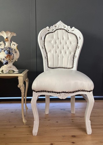 White chair french baroque - white,