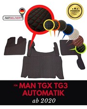 LKW Fußmatten passend für MAN TGX TG3 ab 2020 Truck Zubehör Interieur Lederboden