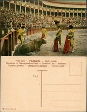 Ansichtskarte  Stierkampf Torrero Spanien Arena 1912