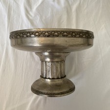 Silber Metall  ? Deko Steh Schale Stand Pokal Obst  Alt Edel - Vintage