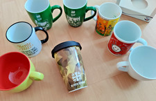 8 Tassen Kaffe-/Teebecher Werbetassen Bundeswehr Knorr Rente 2022 IHK