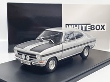 Opel Kadett B Rallye - Silber/Schwarz matt - WhiteBox 1:24