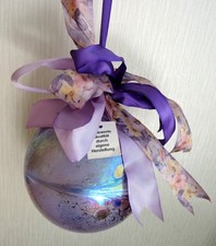 Joska Bodenmais Glaskugel Deko-Kugel mundgeblasen fluoreszierend